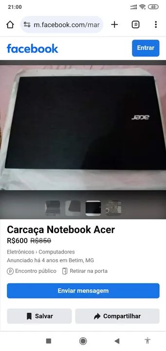  tela Notebook Acer E5-574-592S - Foto 2