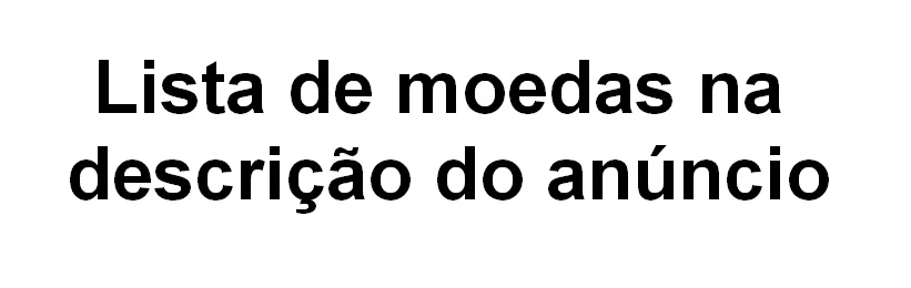 Moedas antigas (1967 a 1994) brasileiras a partir de R$ 1