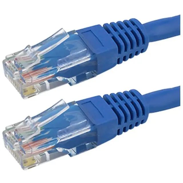 Cabo Rede Rj45 20m Ethernet Patch Cord Cat5e Azul 20 Metros - Foto 3