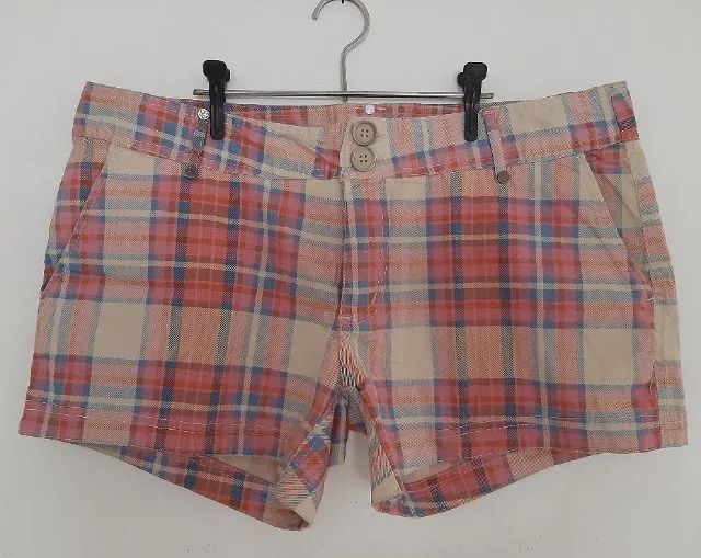 Shorts estampado - florido ou quadriculado - Foto 3
