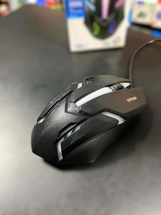 MOUSE GAMER COM ILUMINAÇÃO RGB EXBOM MS-62 - Foto 3