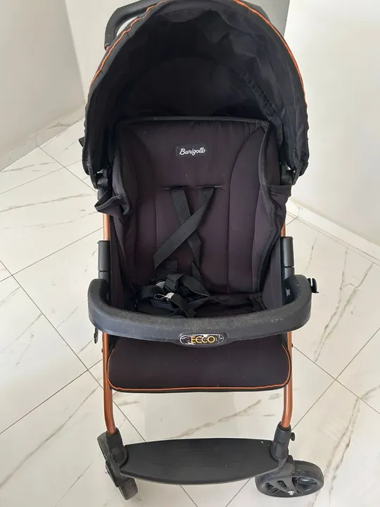 Carrinho de Bebê Burigotto Ecco - Preto