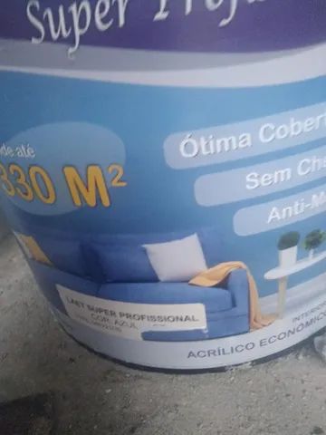 Látex azul 18 litros  - Foto 2