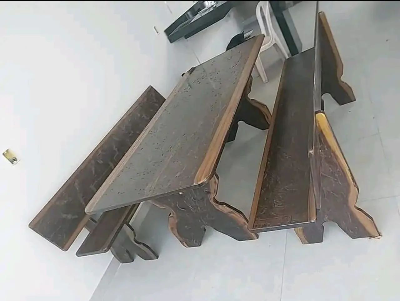 Mesa de ardósia pintada  - Foto 2