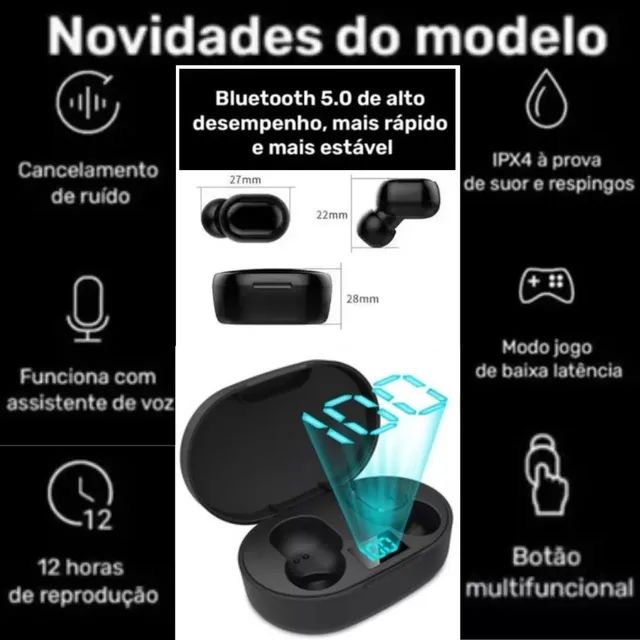 Fone de Ouvido Bluetooth Sem Fio - Foto 2