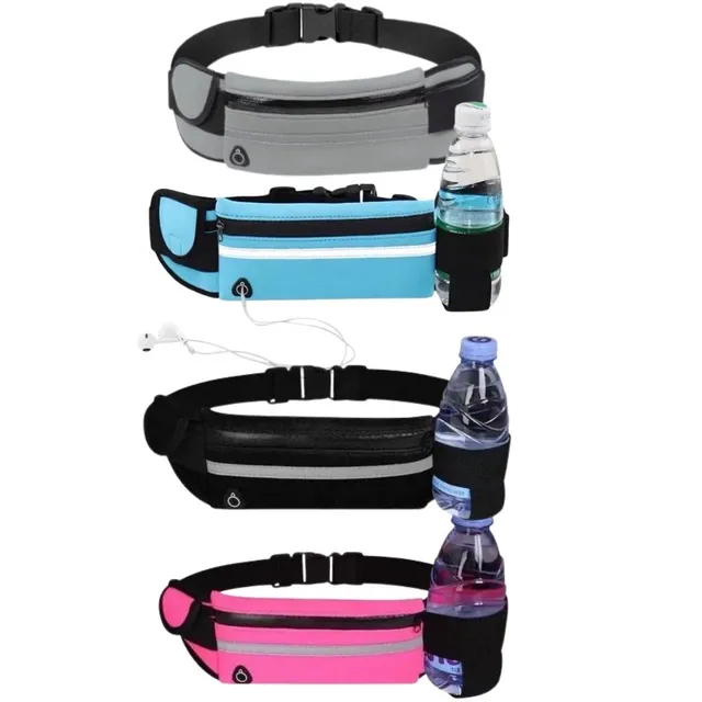 Pochete fitnes para atividade física + suporte de garrafa