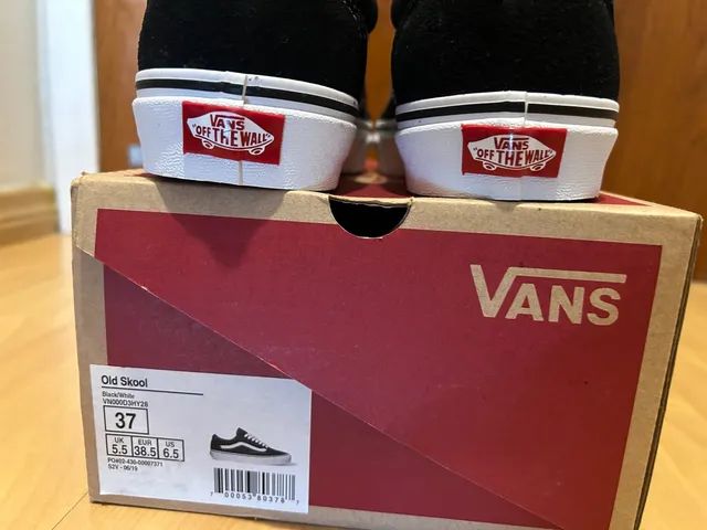 Vans old skool preto best sale 37 original