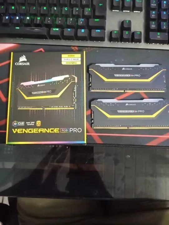 Memória RAM Corsair Vengeance RGB Pro TUF, 16GB (2x8GB), 3200MHz, DDR4, CL18, Preto - Foto 2