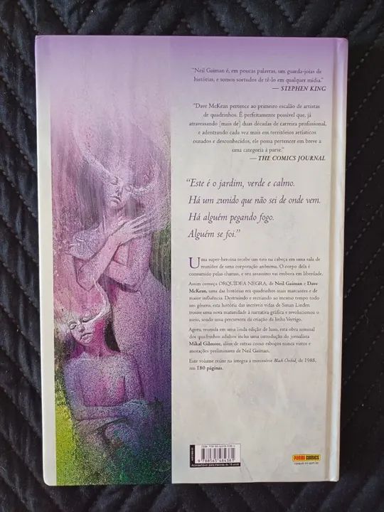 Orquídea Negra - Neil Gaiman e Dave McKean - Panini - Foto 2