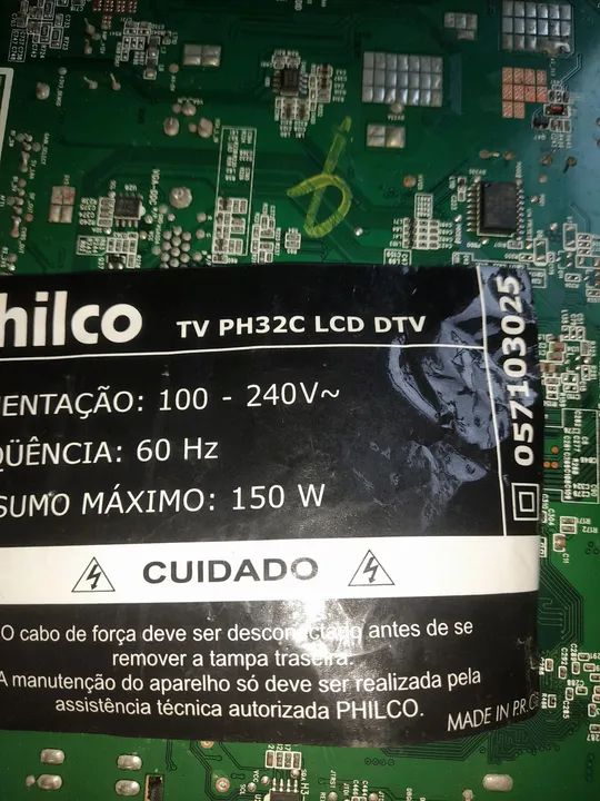 Placa principal mais fonte completa tv philco ph32c LCD dtv - Foto 5