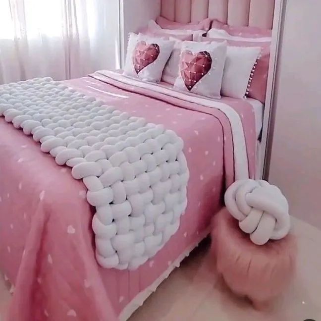 Kit Coordenado Coração 07 Peças Queen