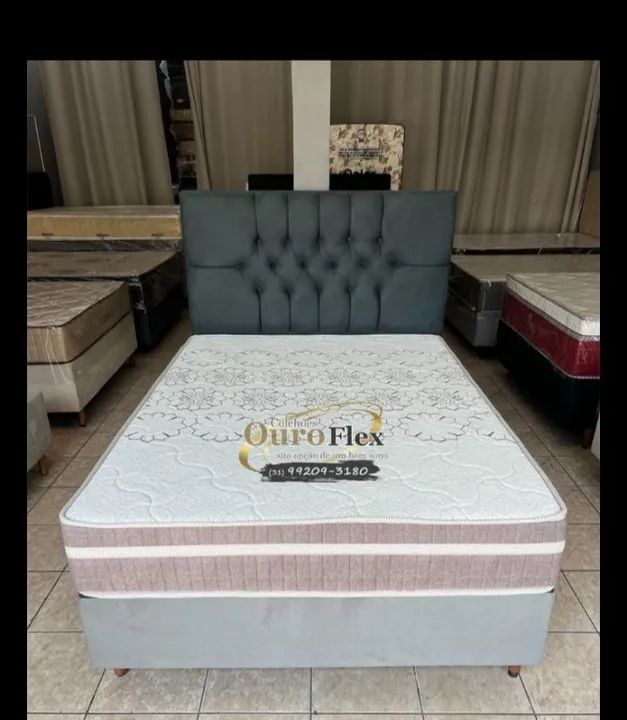 Cama Box Casal+ colchão vip - Foto 3