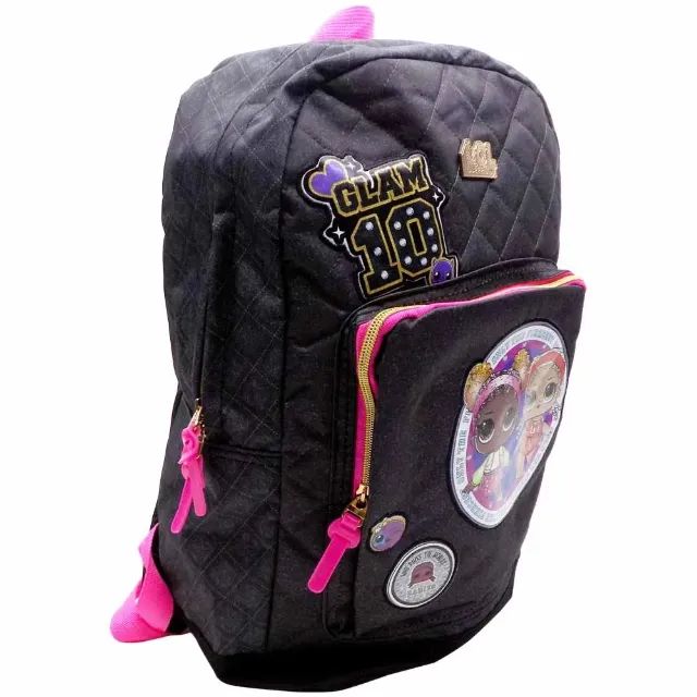 Mochila Juvenil Lol Preto Luxcel - Foto 3