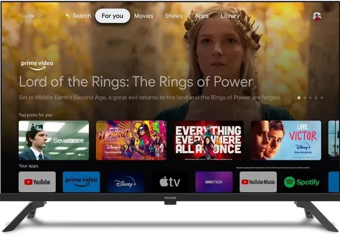 Smart TV Philips 32" HD 32PHG6909/78 Google TV, Comando de Voz, HDR - Foto 3