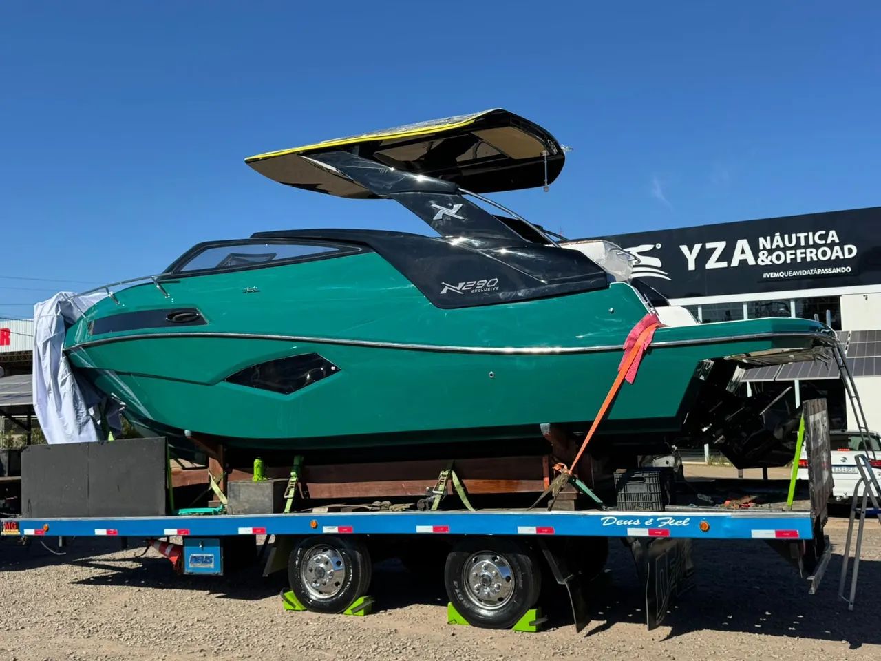 Lancha Nx Boats 290 + Motor 350 Hp Mercruiser + Carreta encalhe  - Foto 2