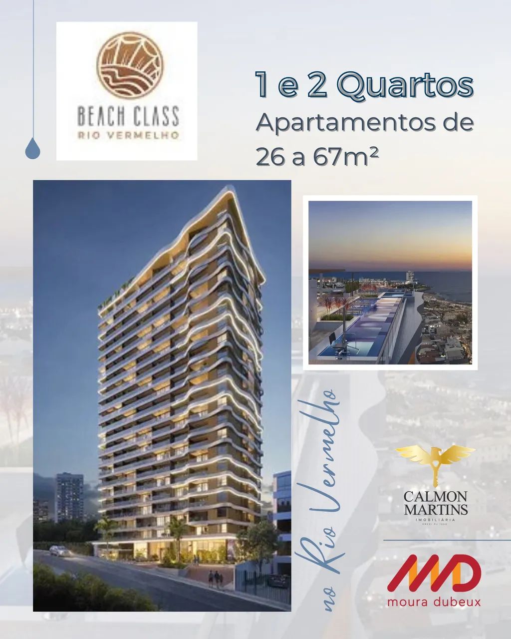 Lançamento 1 quarto à venda no Beach Class Rio Vermelho, 26 m²