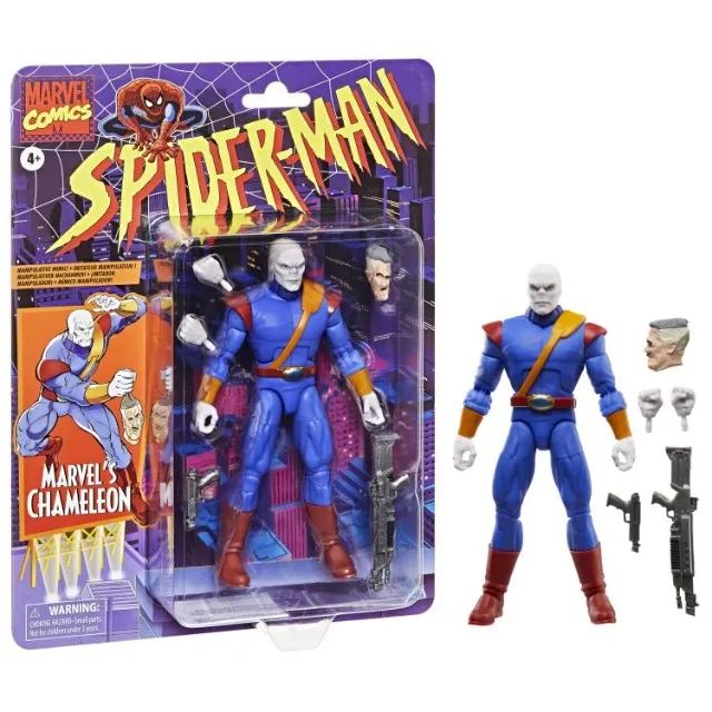 Marvel Legends Retro Spider-Man Chameleon Camaleão G0790