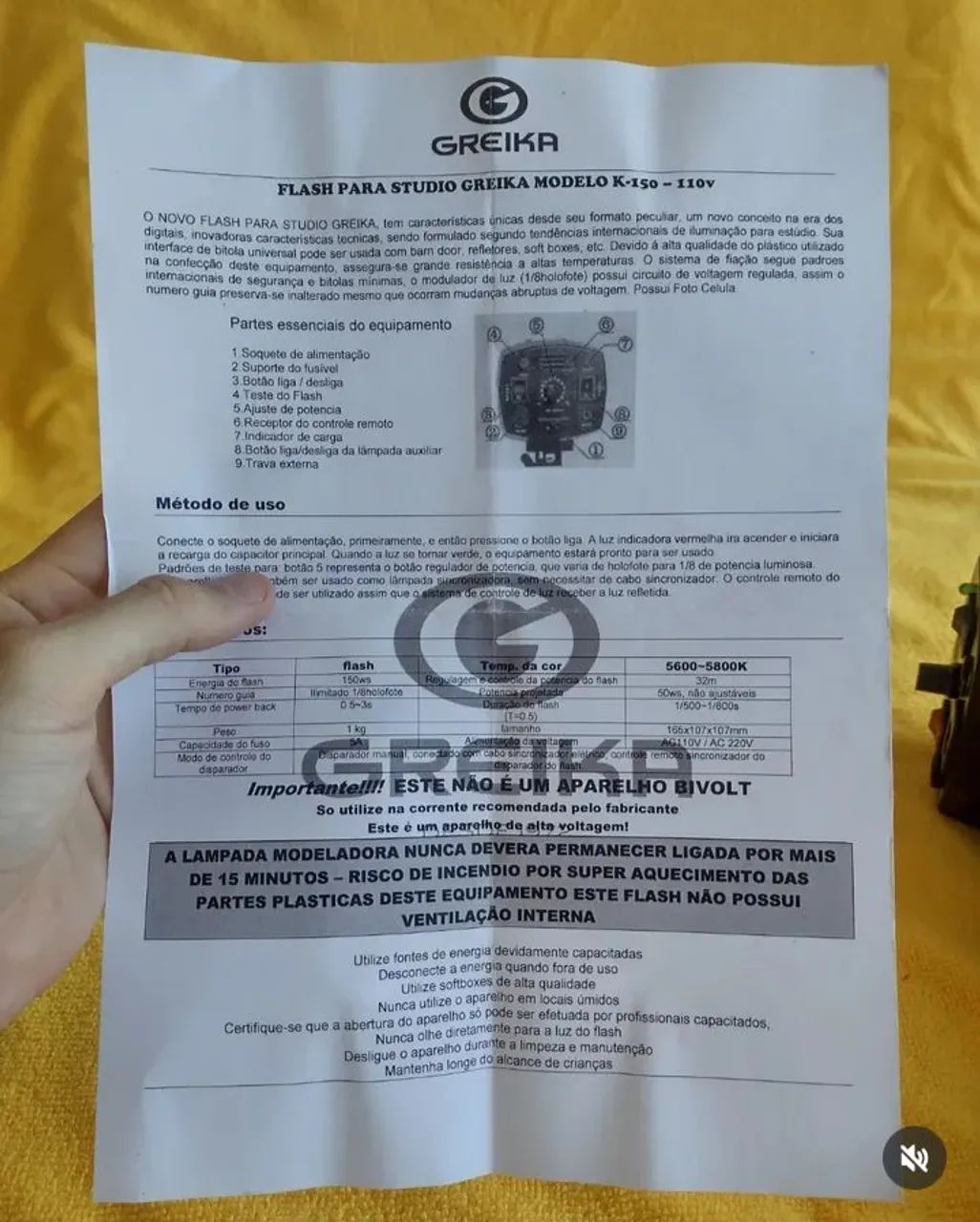 Mini Studio Flash Godox MiniMaster K-150A - Foto 5