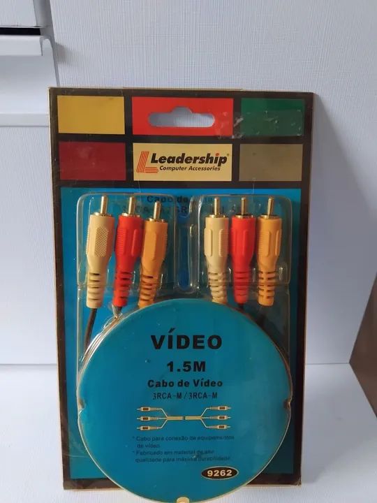 Cabo de video 1.5m 3RCA M / 3RCA M - Foto 2