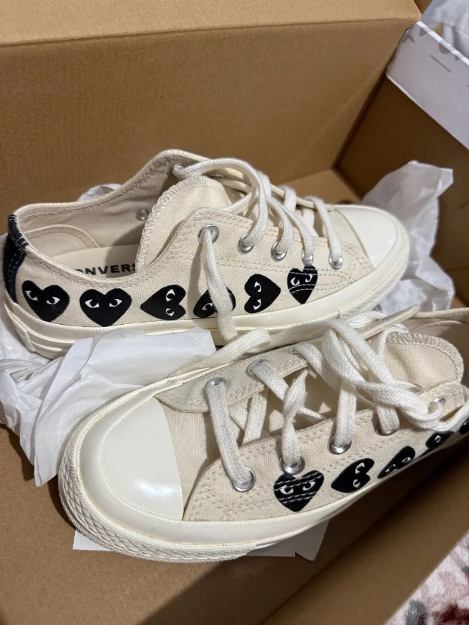 Converse All Star + Comme des Garçons Tamanho 34