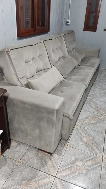 SOFÁ DE 3 LUGARES RETRATL E RECLINAVEL - Foto 3