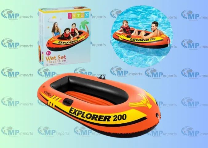 Loja MP Imports: Intex Explorer 200 Barco Inflável 2 Pessoas 185x94x41cm Modelo 58330 - Foto 4