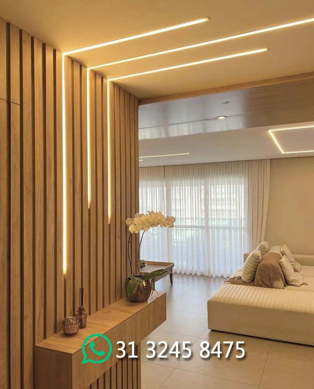 LED Perfil Embutir Iluminação moderna  - Foto 2