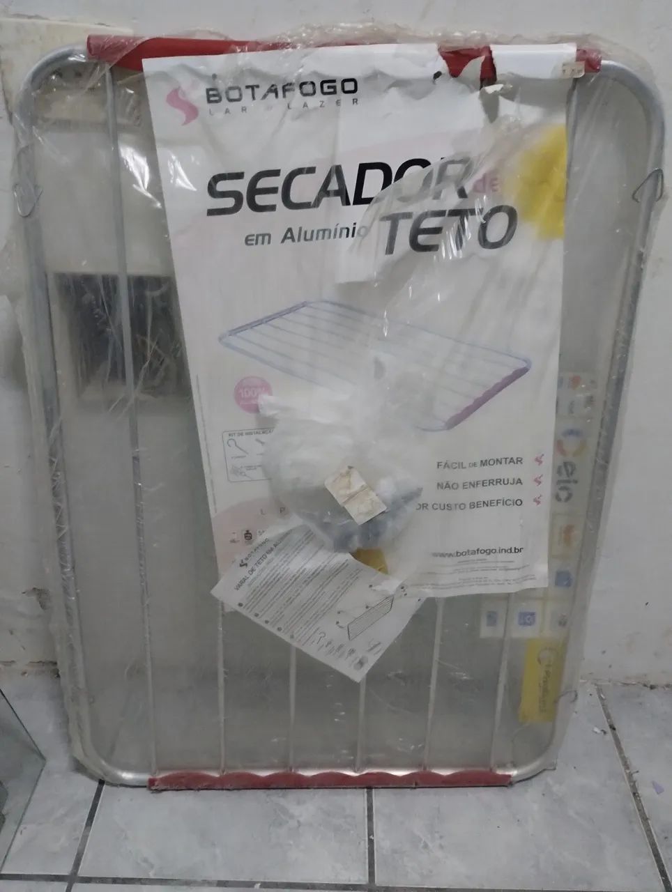 Secador de roupas de teto em alumínio 