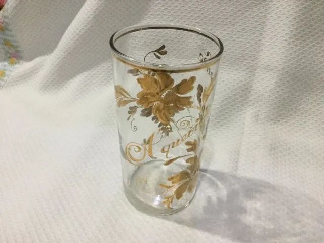 Copo Cristal Com Detalhes Em Ouro A Querida Mamãe Anos 30 - Foto 2
