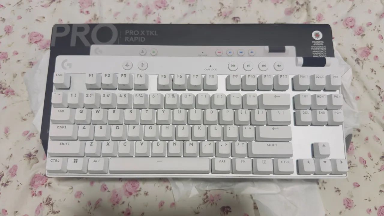 TECLADO MAGNETICO LOGITECH G PRO X TKL RAPID, RGB, BRANCO - Foto 2