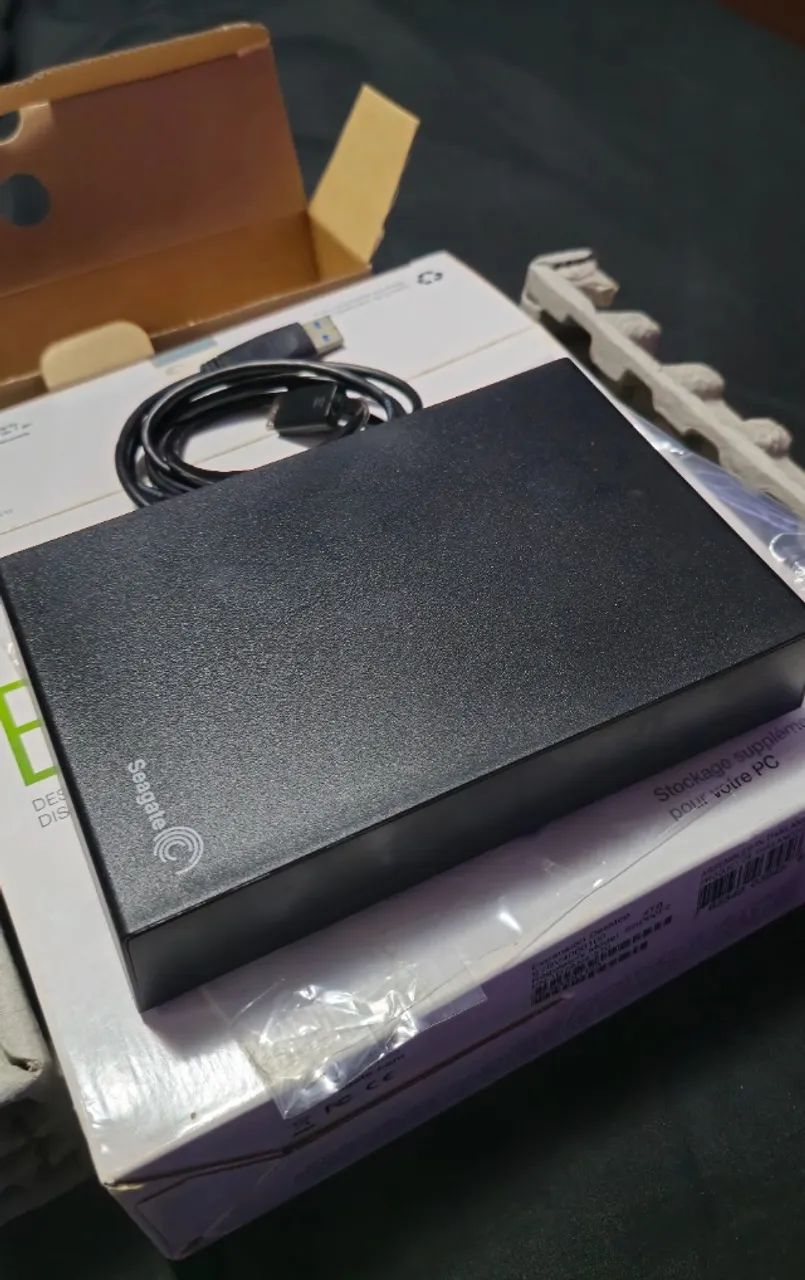 HD Externo Seagate 4TB de mesa com fonte. R$500,00 cada um - Foto 3