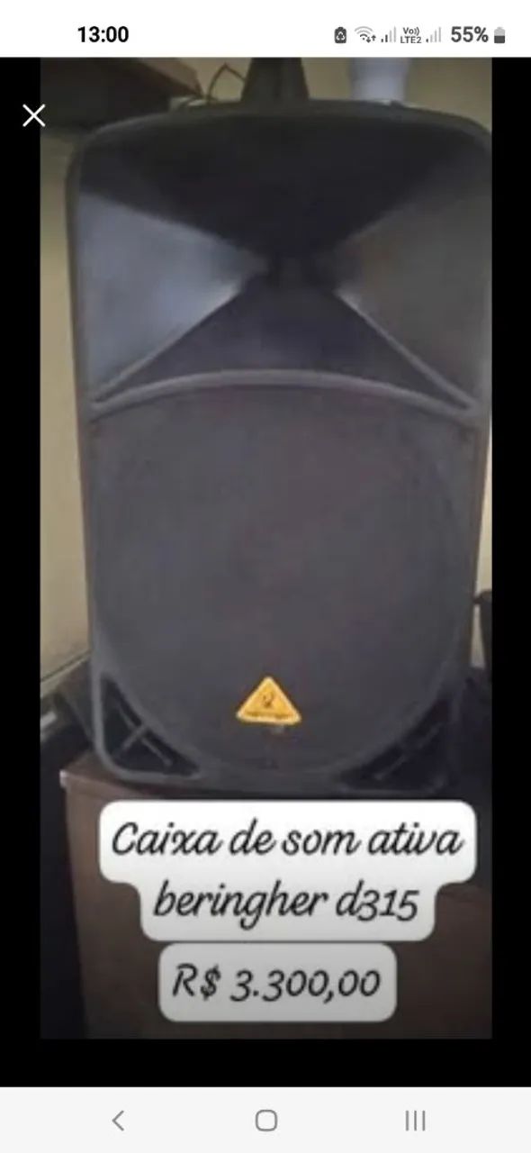 Caixa ativa beringer  de 15