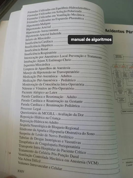 Manual de Algoritmos e Fórmulas Úteis em Anestesiologia - Foto 3