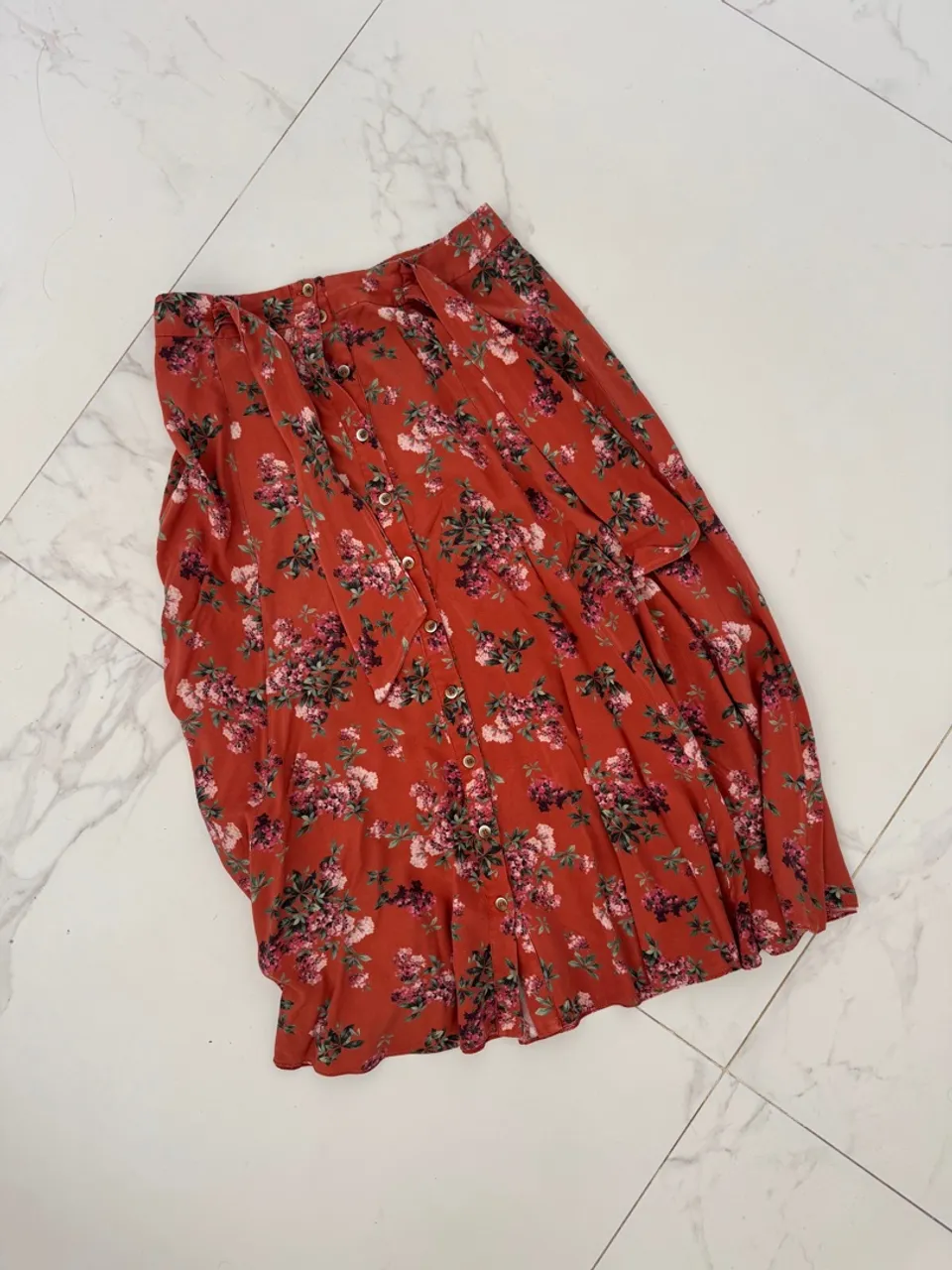 Saia midi floral