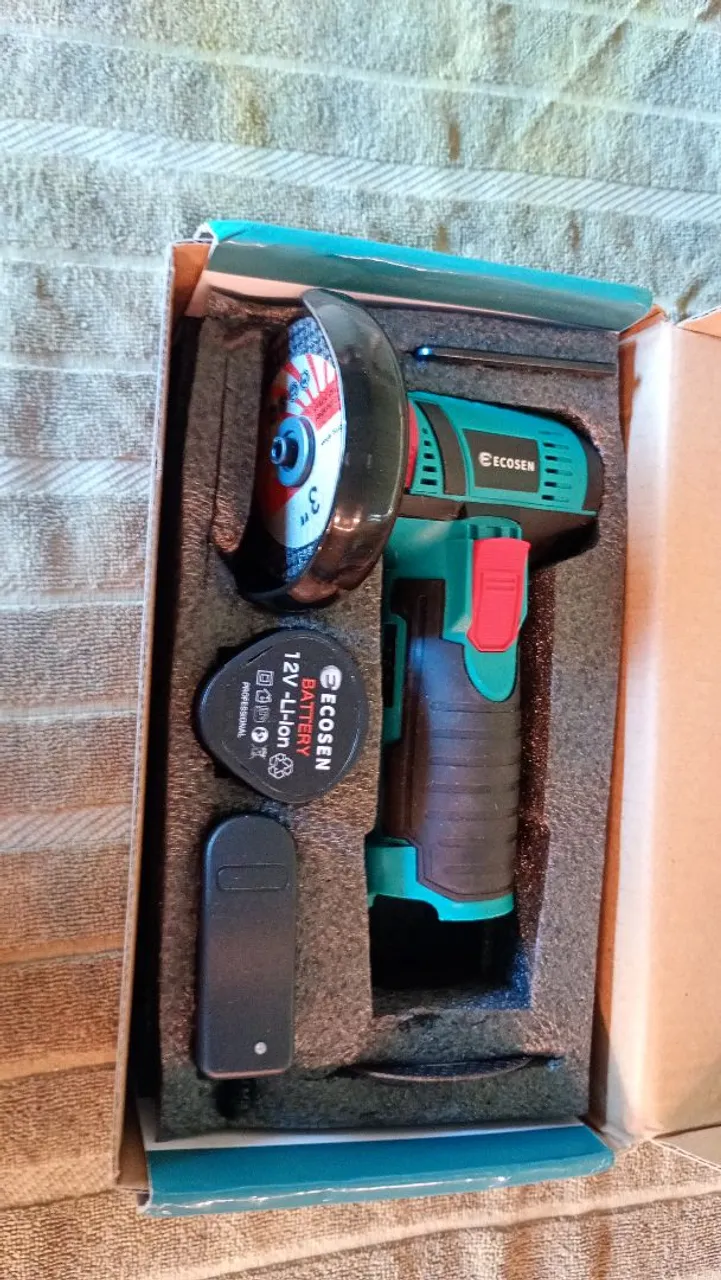 Esmerilhadeira a Bateria 12V Ecosen 3" - Nova!