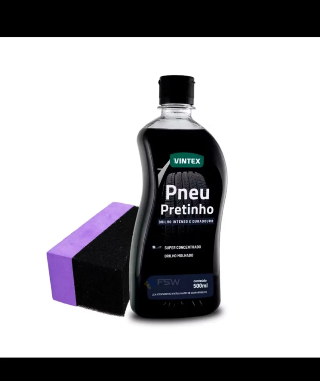 Pneu Pretinho Vintex 500ml + Aplicador