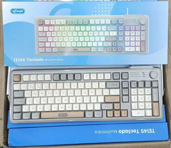 Teclado Multimídia Usb Knup KP-TE145 com fio - Foto 3