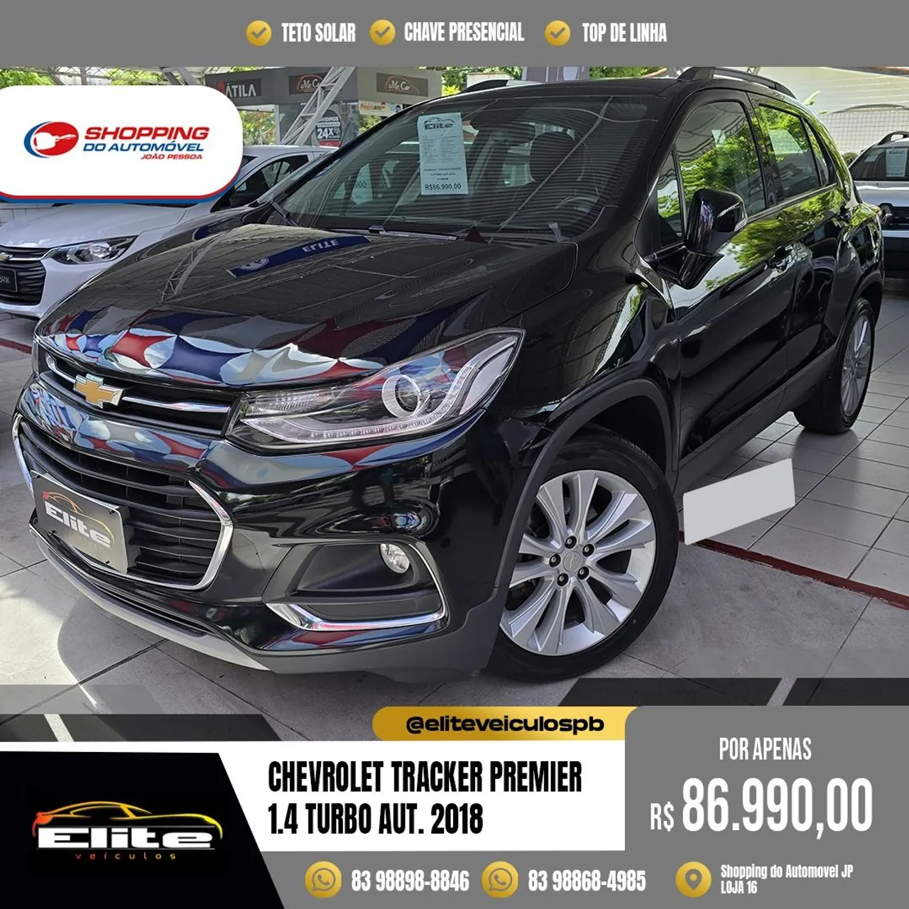 CHEVROLET TRACKER PREMIER 1.4 TURBO 2018