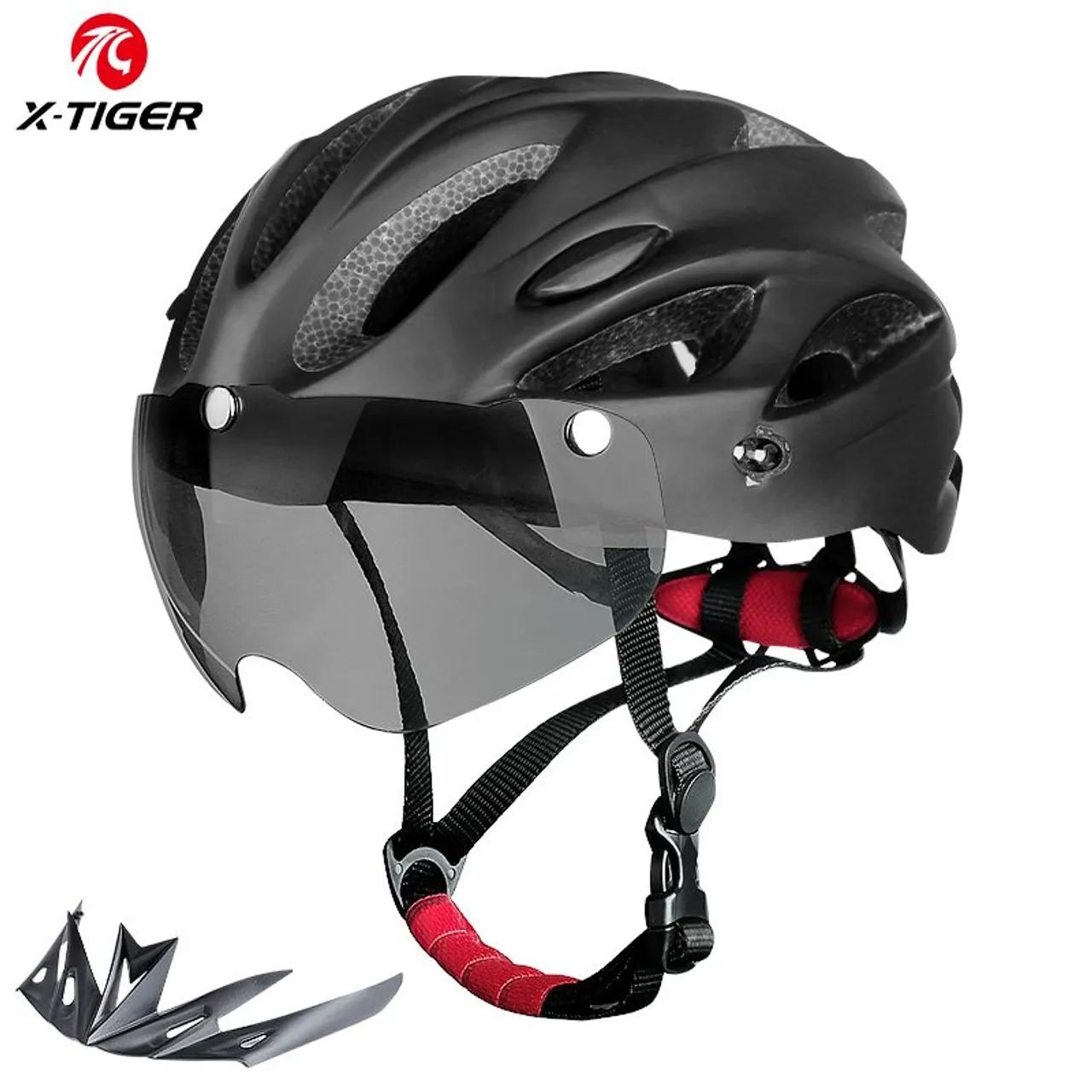Capacete de ciclismo X-tiger Com Viseira