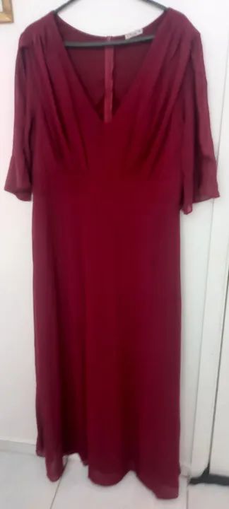 Vestido Longo cor vinho - Foto 2