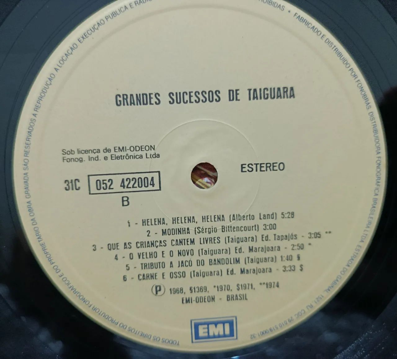 Disco de Vinil Taiguara - Grandes Sucessos  - Foto 5