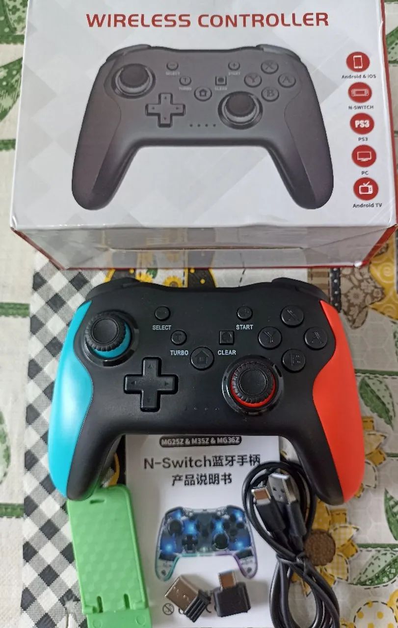 Controle Wireless para Switch, PS3, Android e PC - Novo - Foto 2