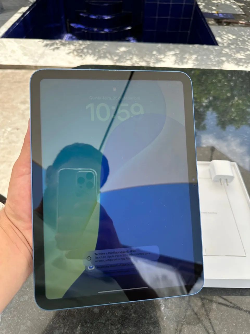 iPad 10ª Geração-estado de loja -sem nenhuma marca de uso com caixa e carregador original  - Foto 2