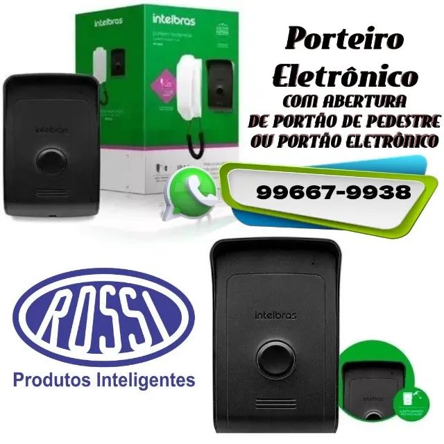 # Porteiro eletrônico instalado . Acionamento de portão de pedestre ou portão eletrônico #