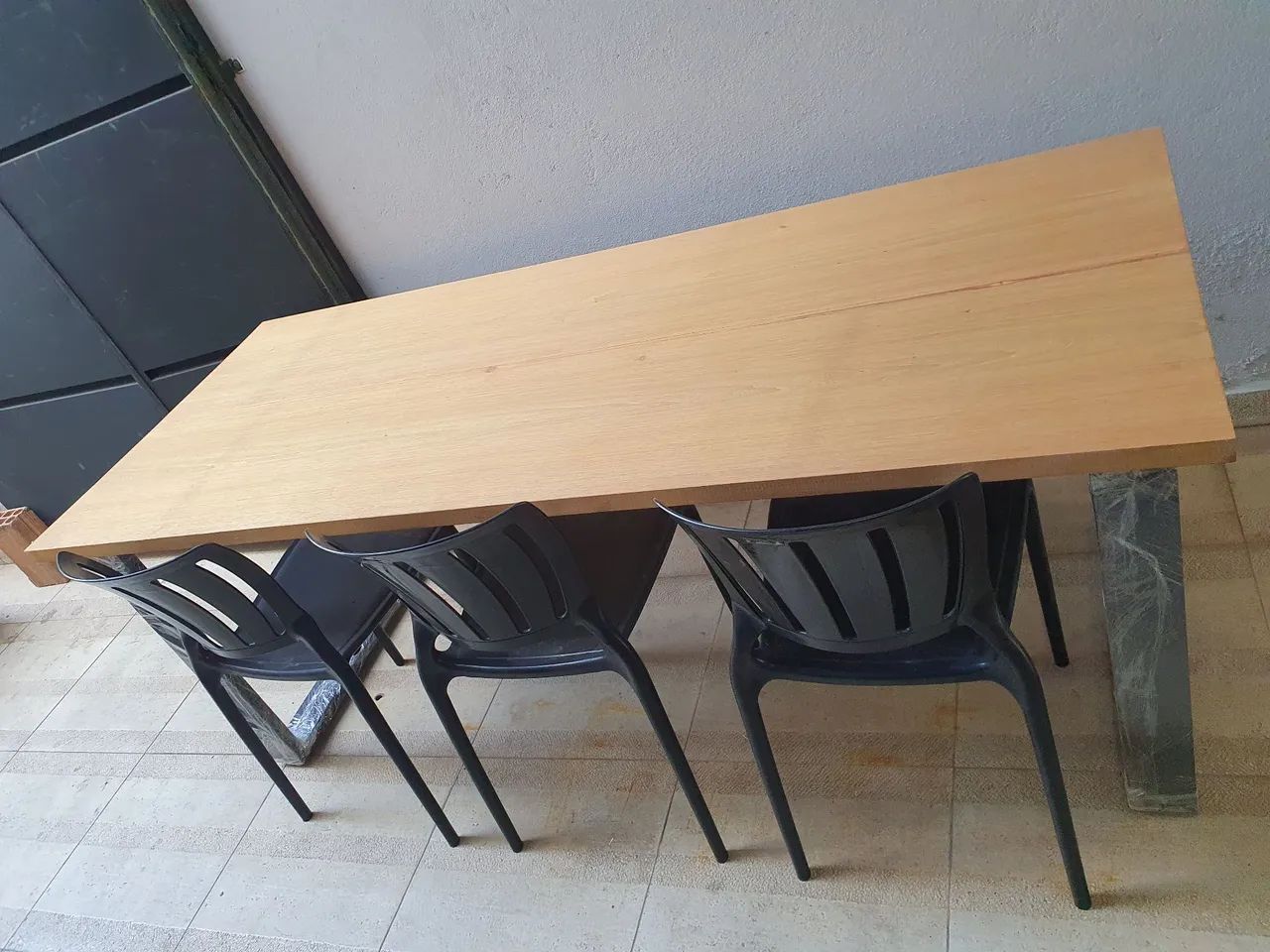 Mesa em Madeira maciça e Metal  - Foto 3