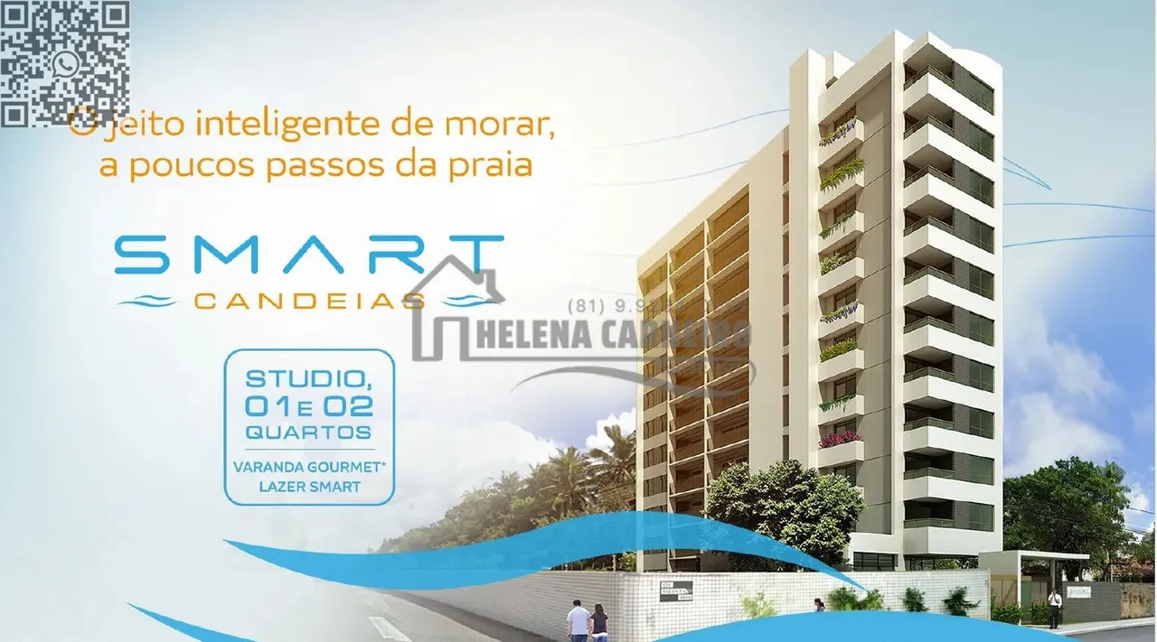 Apartamento em Candeias com 23m², 27m² e 58m² , studios ou 2 quartos, 1 vaga, lazer comple