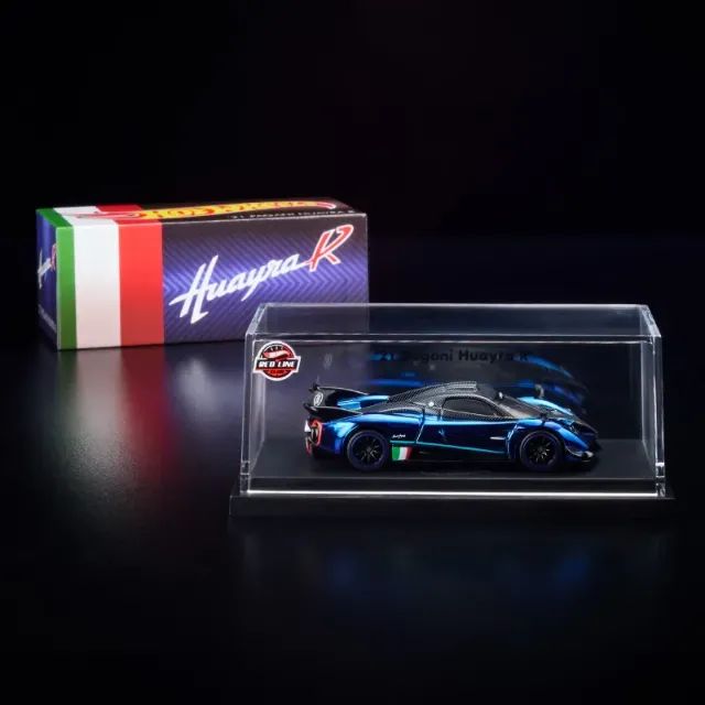 Miniatura Hot Wheels RLC 21 Pagani Huayra R Azul Red Line Club