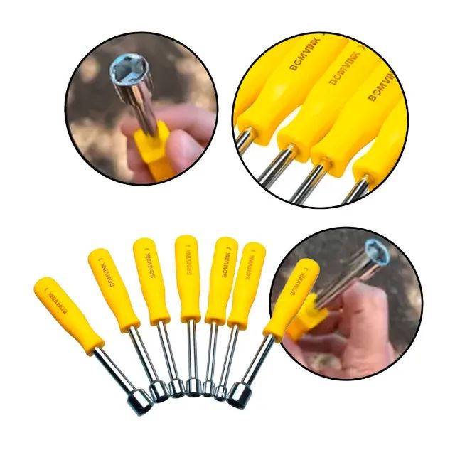 Kit De Chave Soquete 7 Peças Aço Anticorrosivo - Foto 3