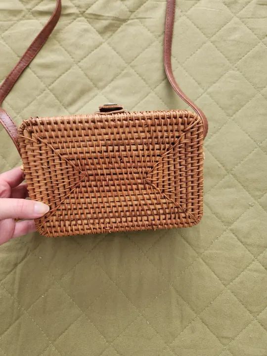 Bolsa de bambu retangular transversal  - Foto 2