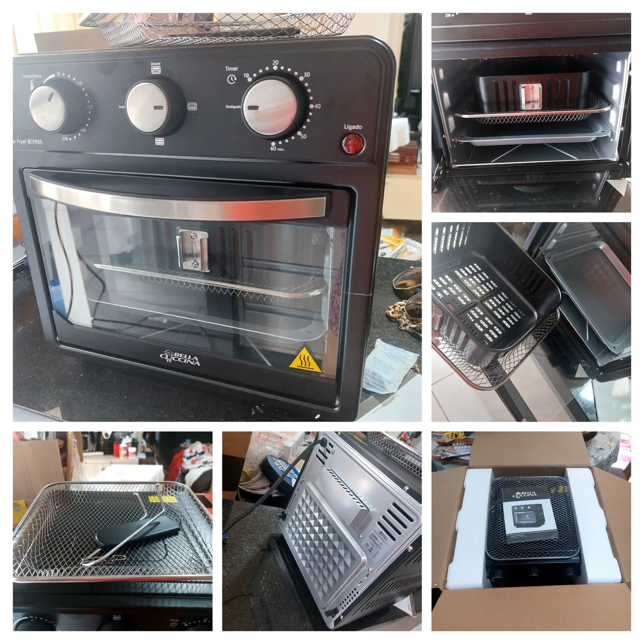Fritadeira Air Fryer Bella Cucina BCFR05
